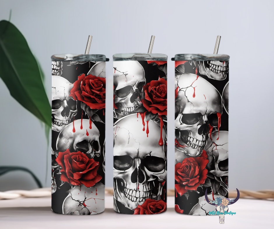 Skulls & Roses 20oz Tumbler