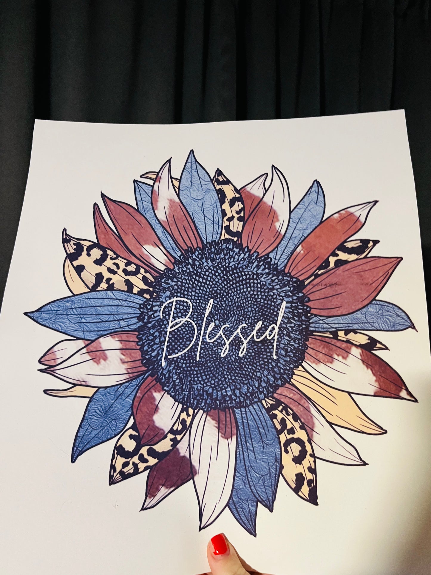 Blessed Sunflower Transfer