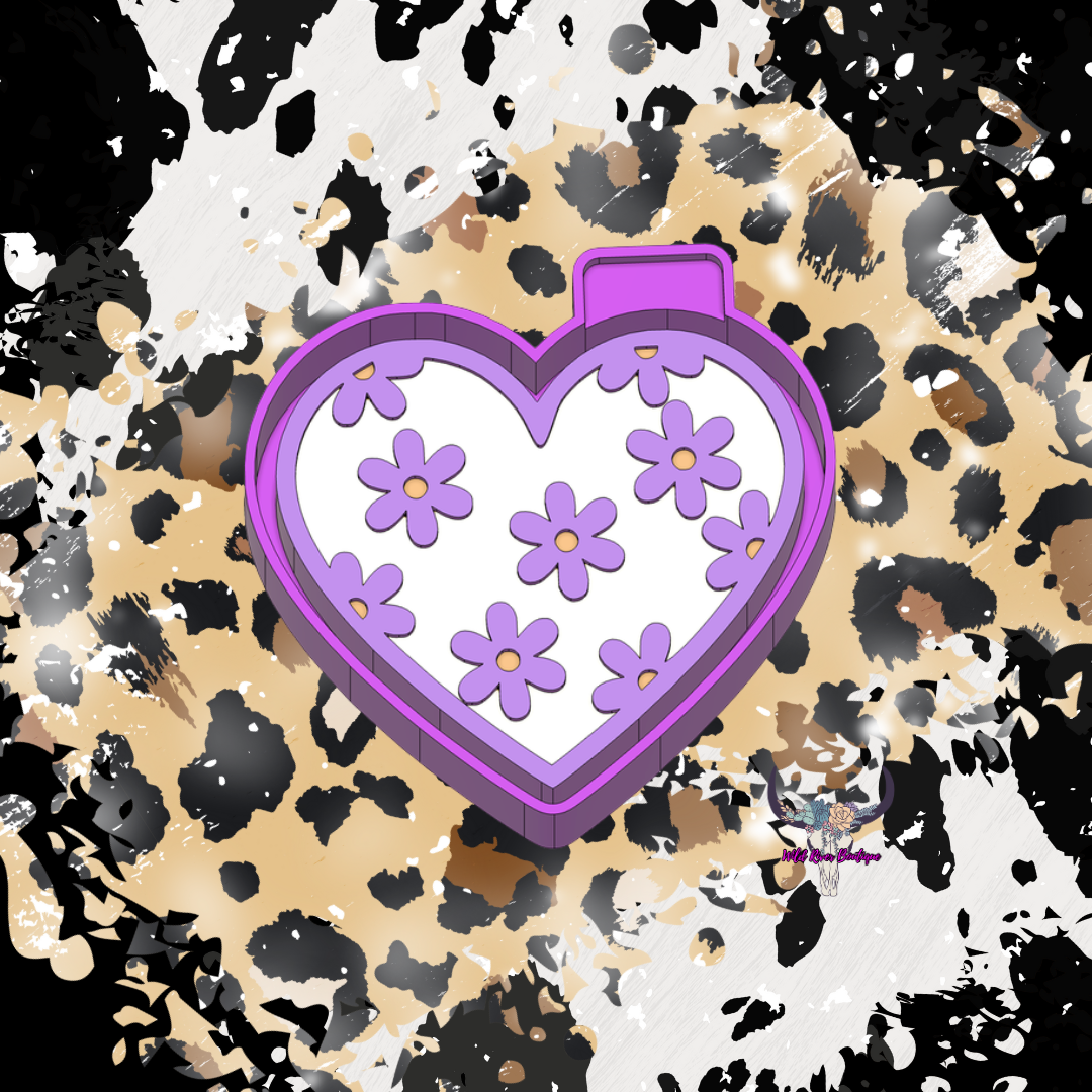 Heart with Daisies Mold