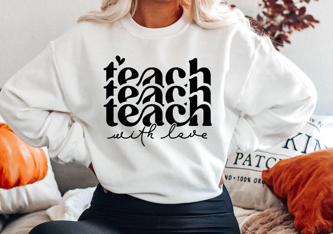 Teach with love tee