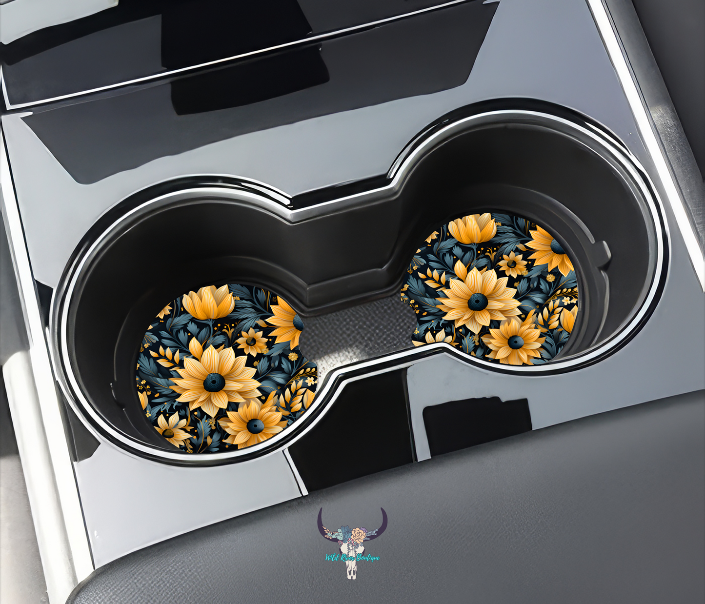 Floral Car Coasters