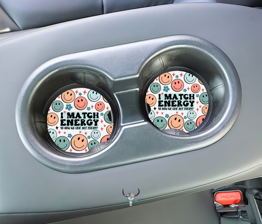 I Match Energy Car Coasters
