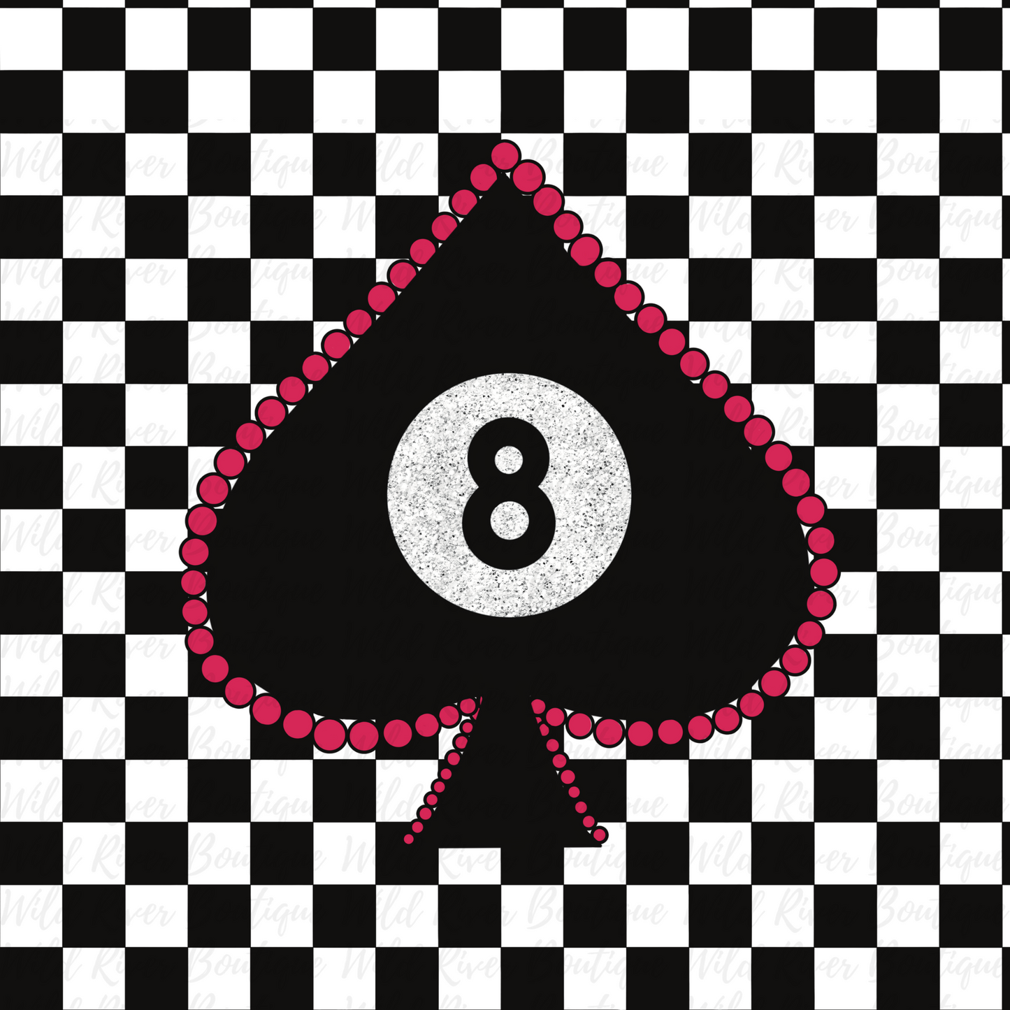 Checkered Spade PNG