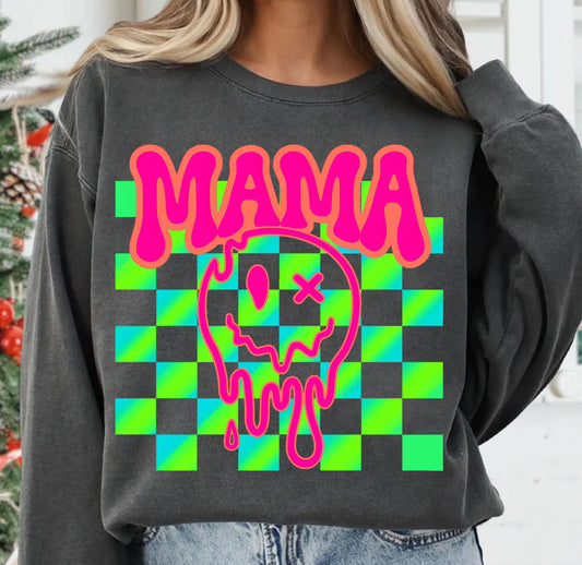 Retro Neon Mama Sweatshirt