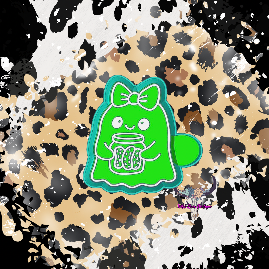 Ghost with Pickles Freshie Mold
