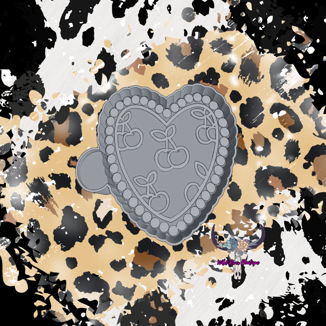 Cherry Heart Freshie Mold