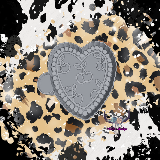 Cherry Heart Freshie Mold