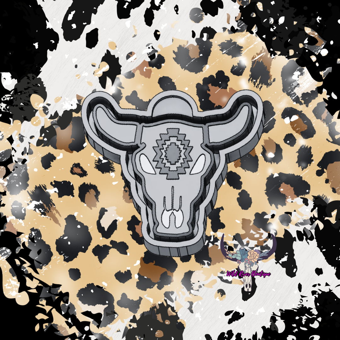Bull Skull Freshie Mold