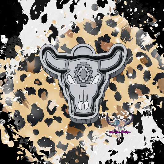 Bull Skull Freshie Mold