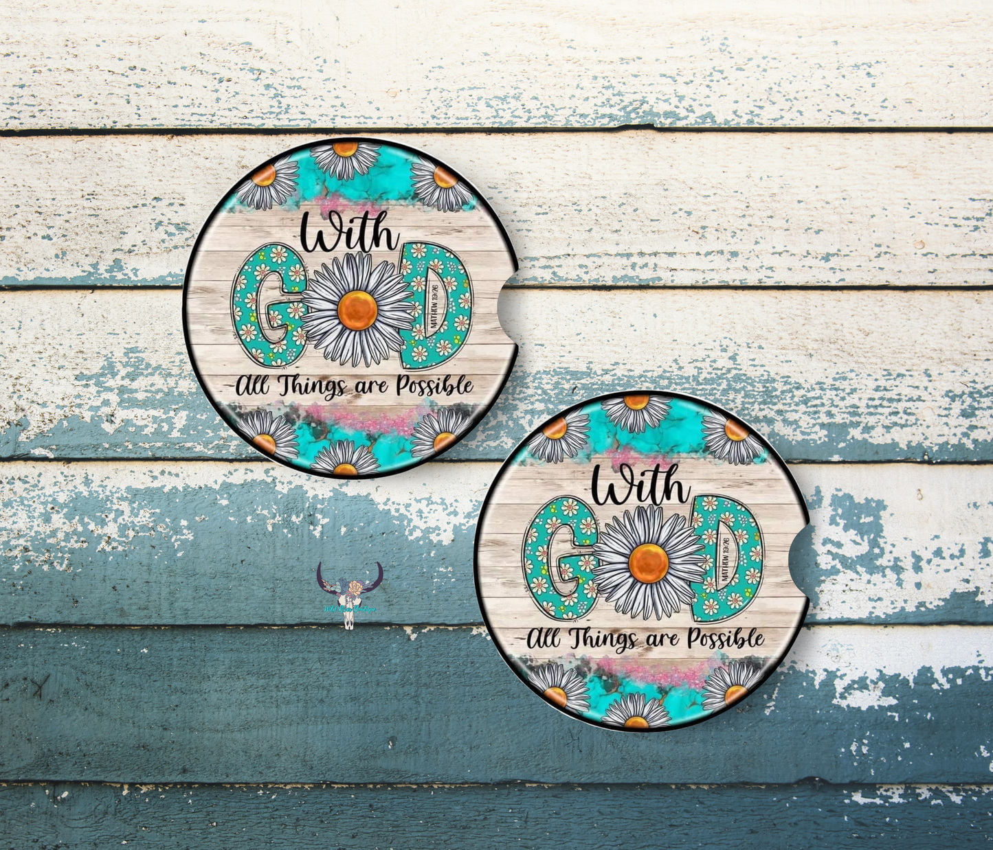 All things are Possible Car Coasters