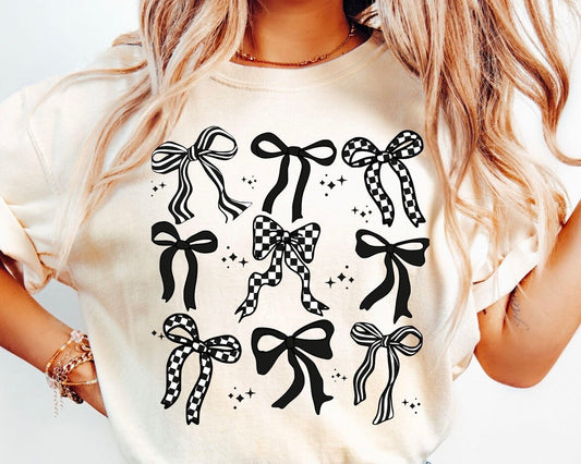 Checkered Bow T-Shirt