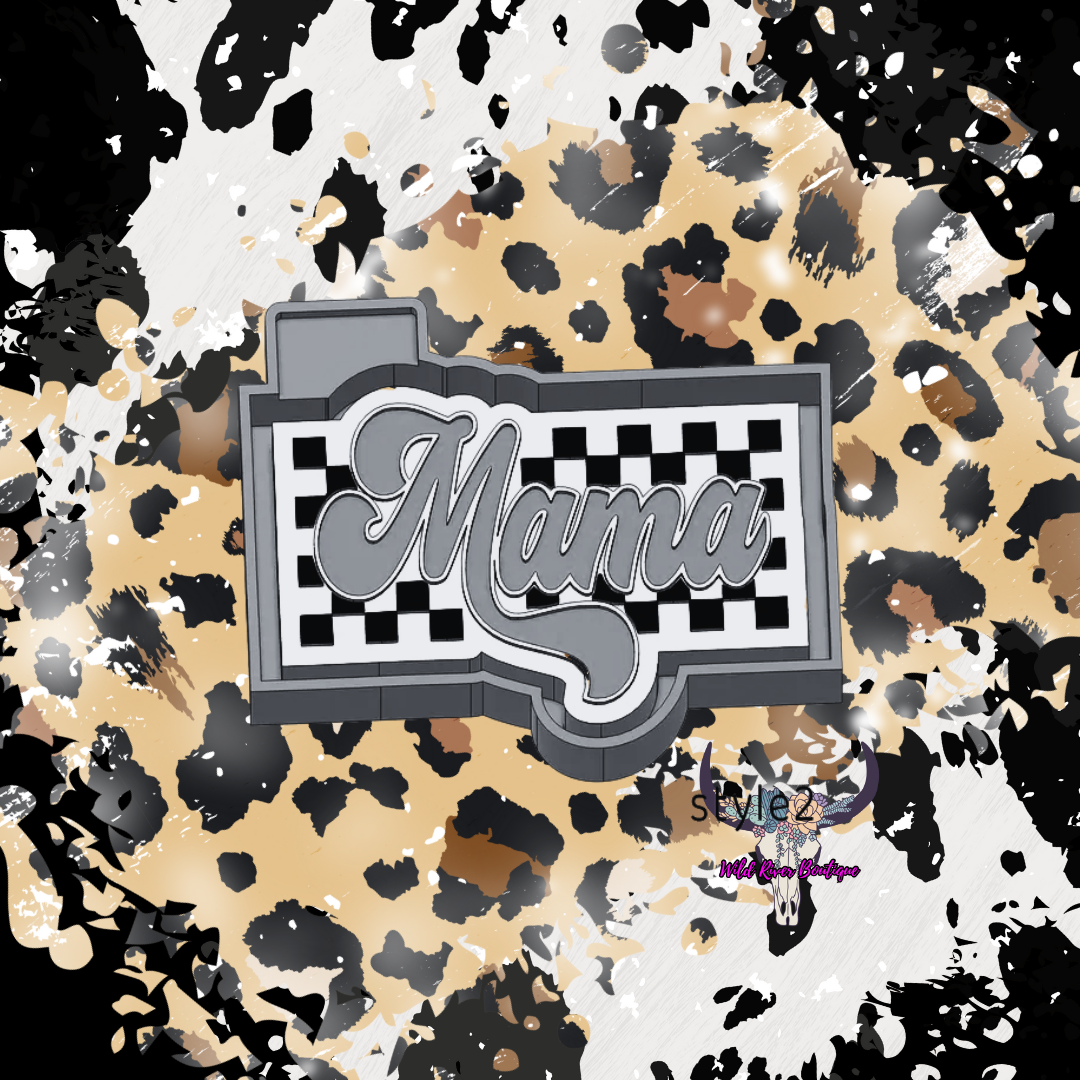 Checkered Mama Freshie Mold