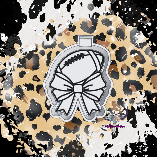 Football with Bow Freshie Mold