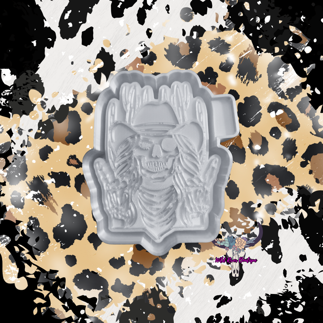Skelly Girl Freshie Mold