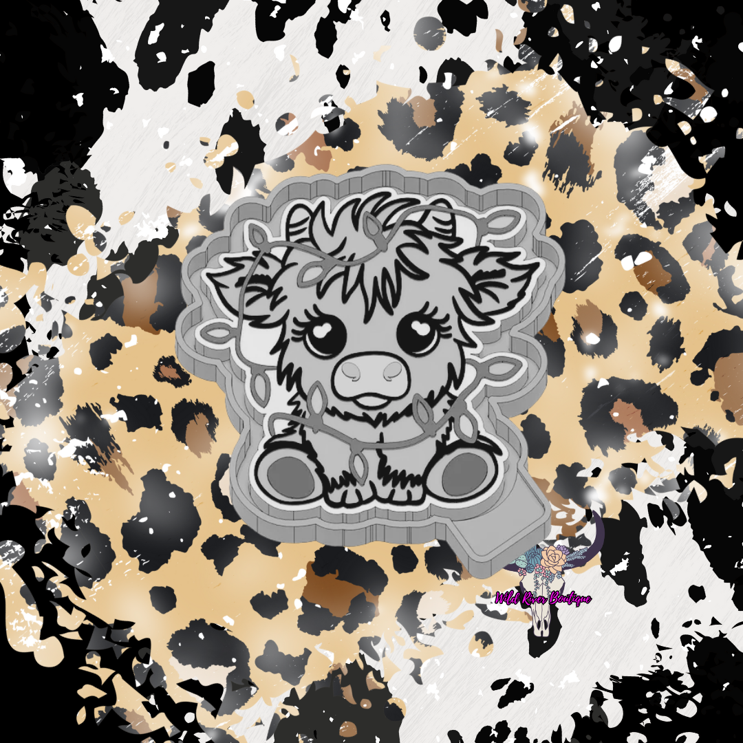 Christmas Cow Freshie Mold