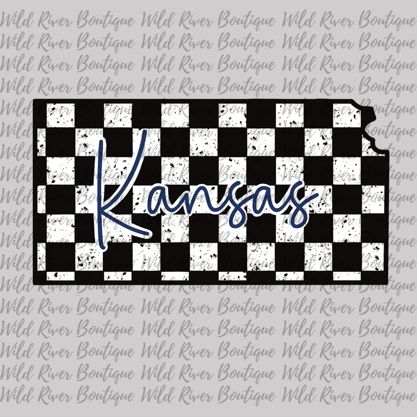 Checkered Kansas PNG