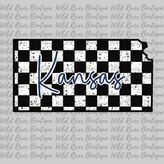 Checkered Kansas PNG