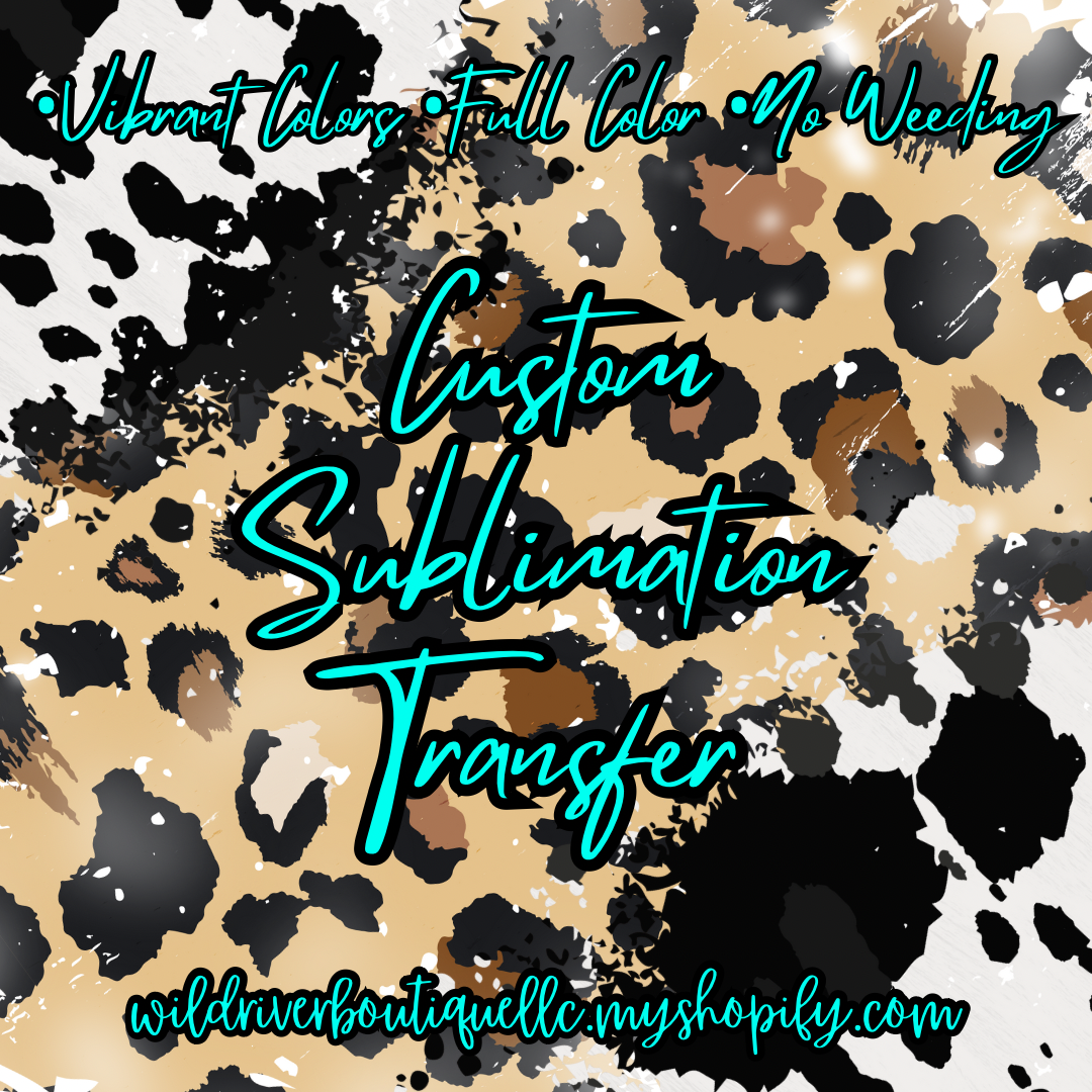 Custom Sublimation Print|Ready To Press|Vibrant Colors
